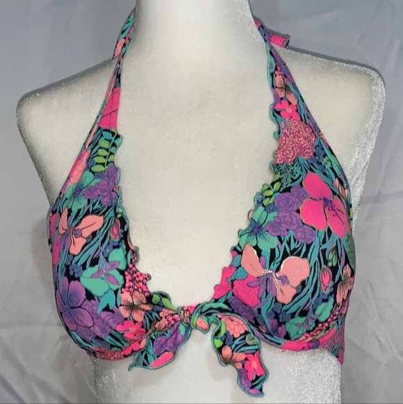 Victoria's Secret Other - 36B Victoria's Secret Floral Rainbow Swimsuit Top